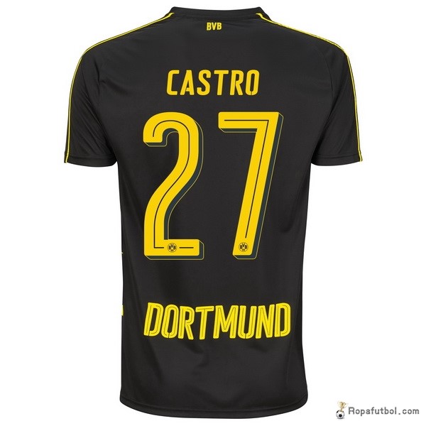 Camiseta Borussia Dortmund Replica Segunda Ropa Castro 2016/17 Negro